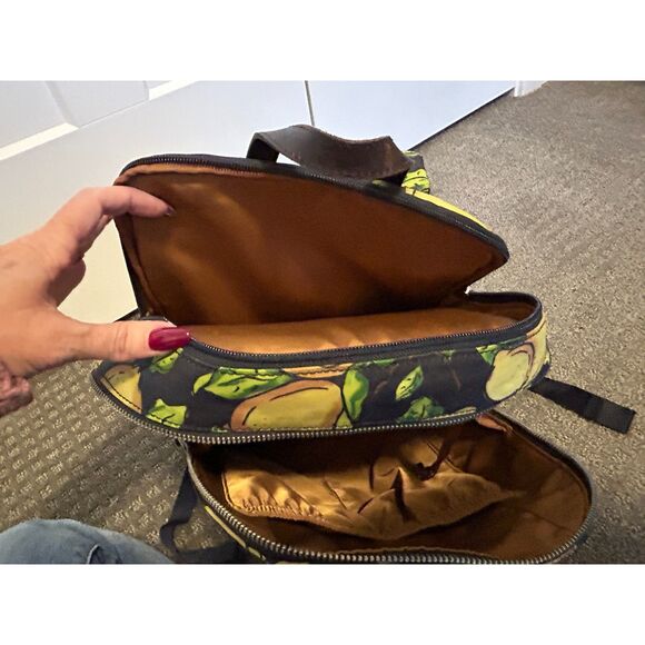 Patricia Nash Lemon Print Backpack - Picture 8 of 12